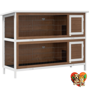 PawHut 2-Story Rabbit Hutch for Commercial Pet Businesses