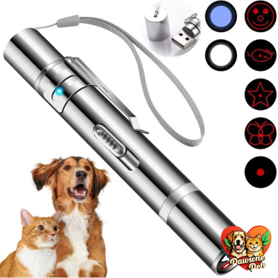Cowjag Cat Toys Laser Pointer with 5 Adjustable Patterns for Feline Fun and Exercise