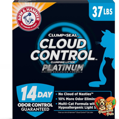 Arm & Hammer Cloud Control Platinum Clumping Cat Litter - Dust-Free and Odor-Neutralizing Solution for Commercial Spaces