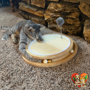 Home Cat Scratcher with Sisal Rope and Ball Track - Interactive Feline Fun