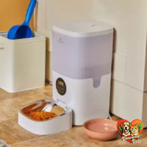 PETLIBRO Air automatic pet feeder in home use, providing affordable and reliable feeding for cats and dogs