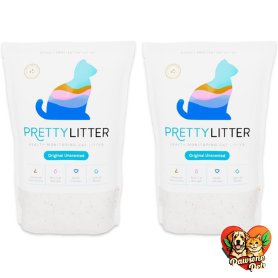 Pretty Litter Health Monitoring Cat Litter, Non-Clumping Crystal Litter, Unscented
