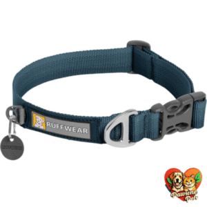 Ruffwear Front Range Dog Collar - Adjustable, Reflective, Lightweight, Blue Moon