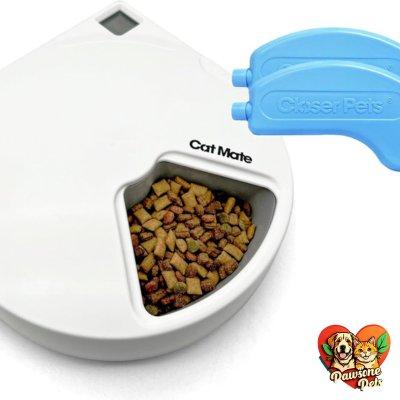 Cat Mate 5-meal automatic pet feeder in the Animal Kingdom, providing flexible feeding solution for dogs and cats