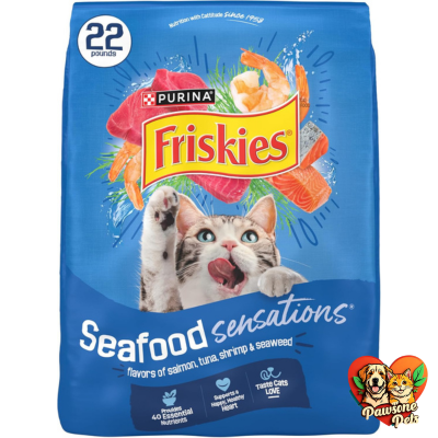 Purina Friskies Dry Cat Food - Seafood Sensations, 22 lb Bag
