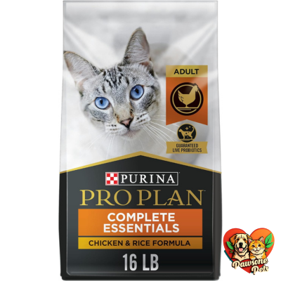 Purina Pro Plan High Protein Cat Food - Chicken and Rice Formula, 16 lb Bag