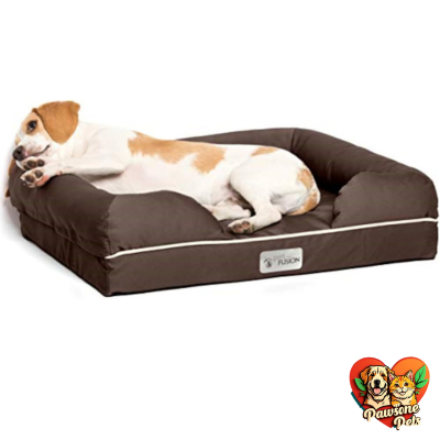 PetFusion Ultimate Dog Bed - Orthopedic Memory Foam, Waterproof Liner, Breathable Cotton Cover