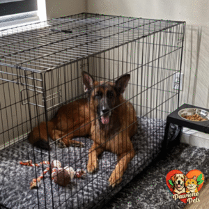 Amazon Basics Indoor Dog Crate - Black, 48" x 30" x 32.5", Foldable Metal Wire