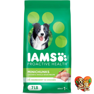 IAMS Proactive Health Minichunks Adult Dry Dog Food with Real Chicken and Whole Grains, 7 lb. Bag
