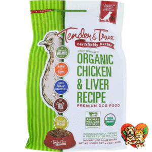 Tender & True Organic Chicken & Liver Dog Food, 4 Lbs (Pack of 6)