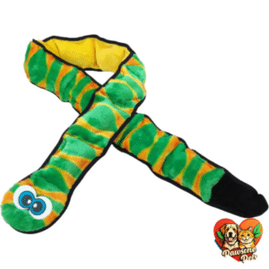Outward Hound Durablez XXL Squeaky Snake Dog Toy - Green, Stuffing-Free and Tough Plush