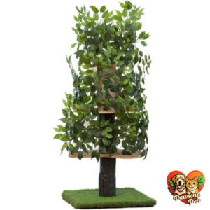 On2 Pets Cat Tree with Leaves - Multi-Level Cat Condo for Indoor Cats