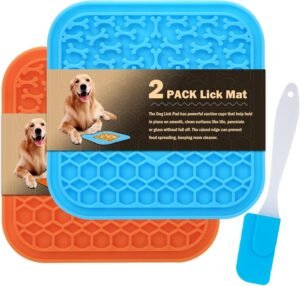 The Animal Kingdom's MoonGem Lick Mat for calming anxious pets