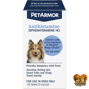 PetArmor Antihistamine Allergy Relief for Dogs - fast and effective relief from allergies
