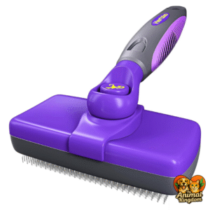 The Animal Kingdom's Hertzko Self-Cleaning Slicker Brush for dogs and cats