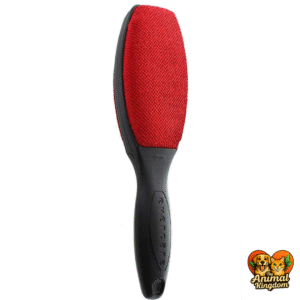 Evercare Magic Lint Remover Brush being used in a commercial setting, such as a pet grooming salon or laundry service, to remove pet hair and lint