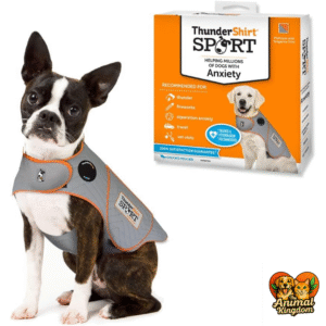The Animal Kingdom's ThunderShirt Dog Anxiety Jacket for reducing stress and anxiety
