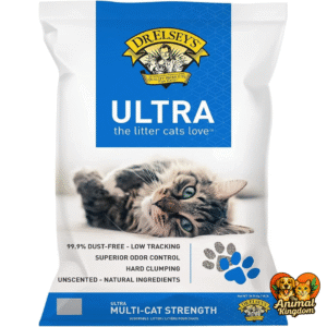 The Animal Kingdom's Dr. Elsey's Unscented Clumping Clay Cat Litter for effective odor control and easy scooping