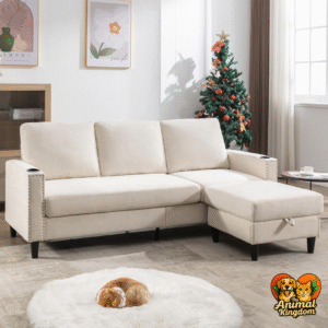 Durable pet-friendly sofa for commercial spaces