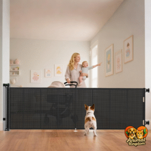 Extra Wide Retractable Baby Gate with Reinforced Strip Design for Safe and Secure Spaces