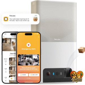 Petcube Bites 2 Lite pet camera with 1080p HD video, night vision, two-way audio, and treat dispenser