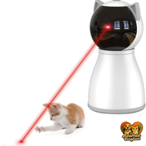 4th generation laser cat toy with real random trajectory and motion-activated design for indoor cats