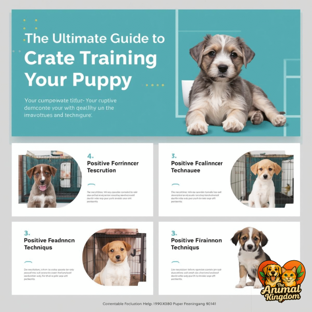 Crate training for puppies, step-by-step guide