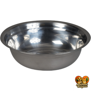 Stainless steel dog and cat bowl in grey, 5-cup capacity