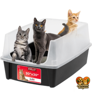 IRIS USA XX-Large Commercial Cat Litter Box - 30' L x 20' W x 14' H - Black